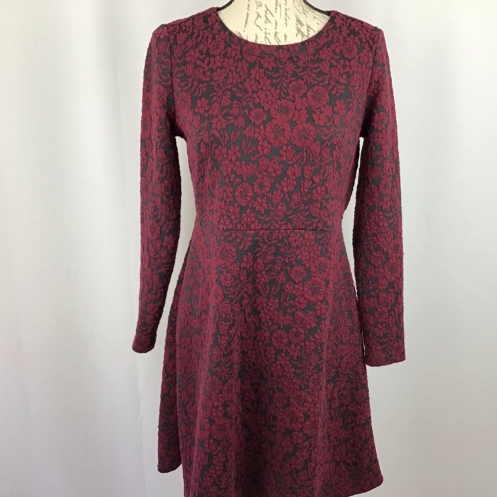 Loft Textured Floral Dress